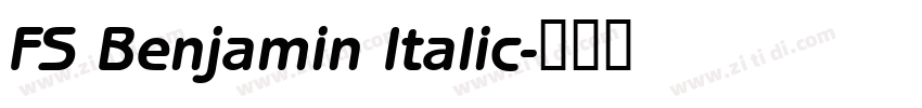FS Benjamin Italic字体转换 FS Benjamin Italic字体转换